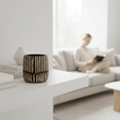 Arlo Small Engraved Natural And Black Planter