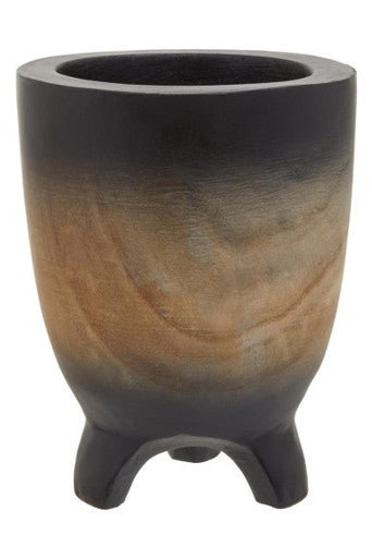 Arlo Small Wooden Black Ombre Planter