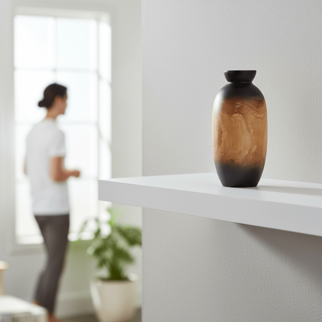Arlo Small Wooden Ombre Vase