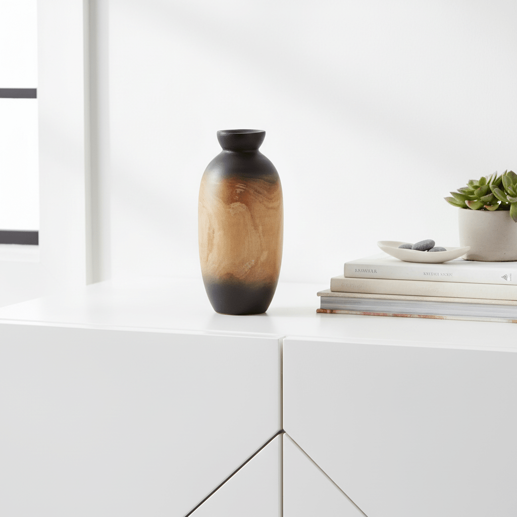 Arlo Small Wooden Ombre Vase