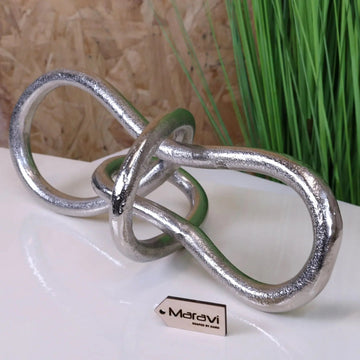 Armo Metal Knot Sculpture Luxury Ornament 38cm