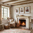 Art Above Fireplace Paris Street Café Watercolour wall art | 