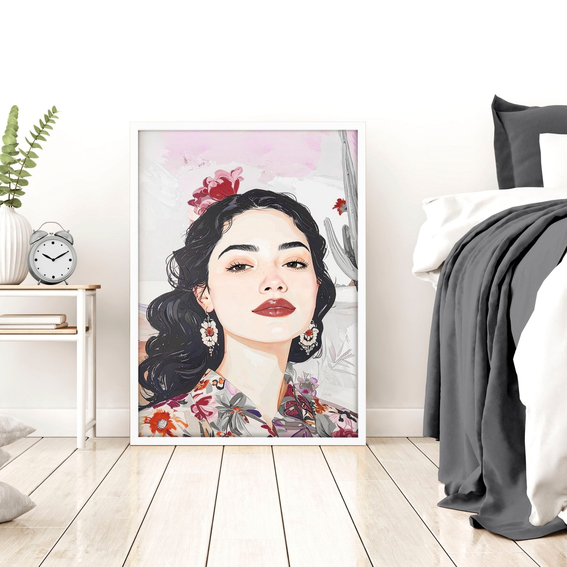 Art Decor For Bedroom Wall | Set of 3 Boho Women Wall art Prints