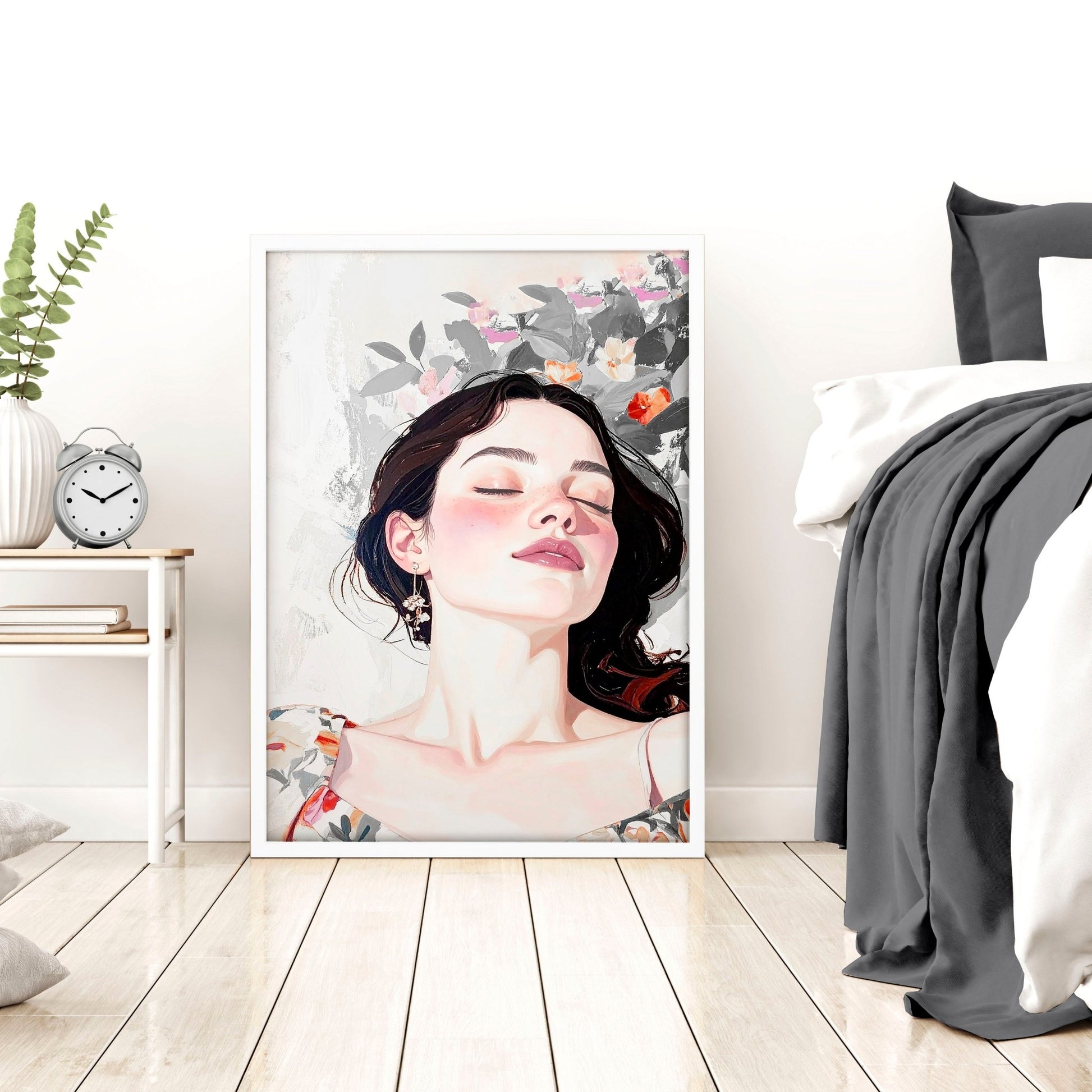 Art Decor For Bedroom Wall | Set of 3 Boho Women Wall art Prints