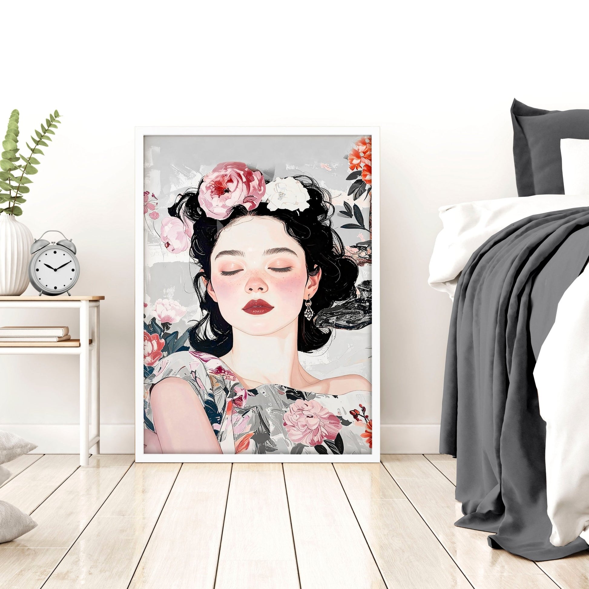 Art Decor For Bedroom Wall | Set of 3 Boho Women Wall art Prints