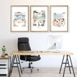 Art for an Office Mediterranean Coastal Dining Scene wall art | 