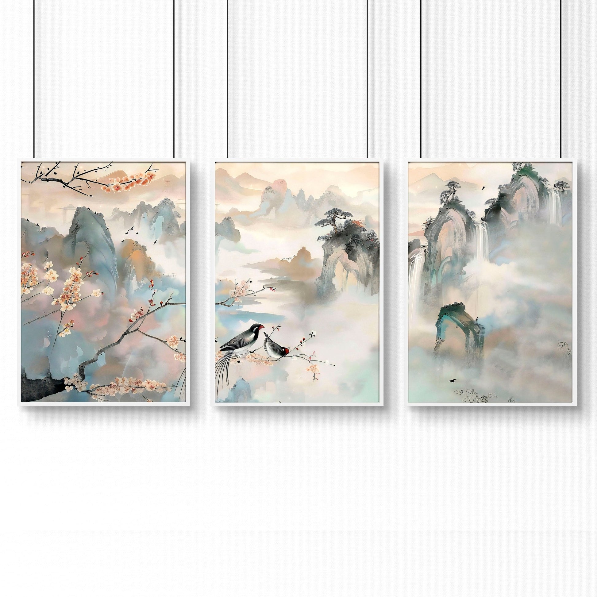 Art For Bedroom Walls | Set of 3 wall art prints