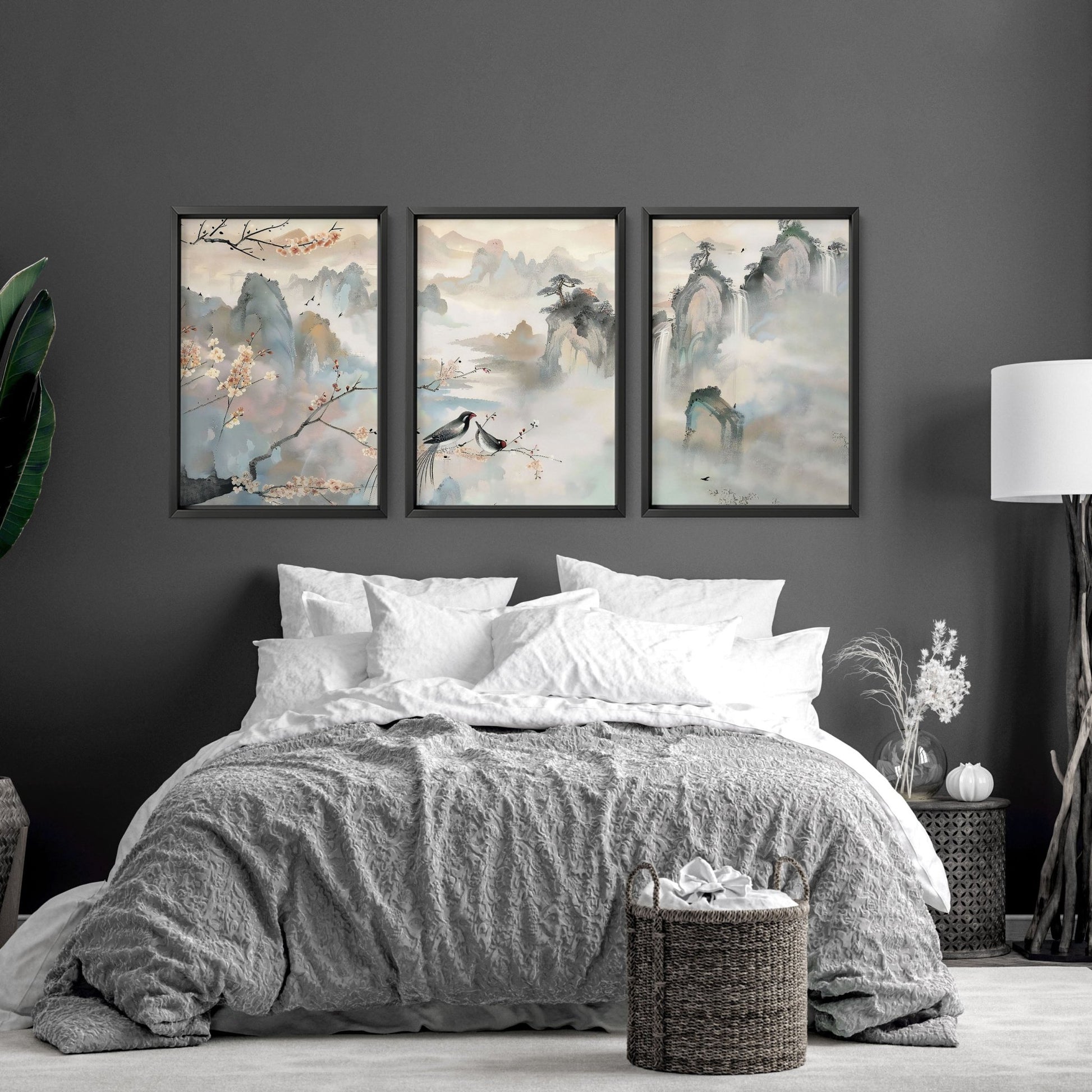 Art For Bedroom Walls | Set of 3 wall art prints