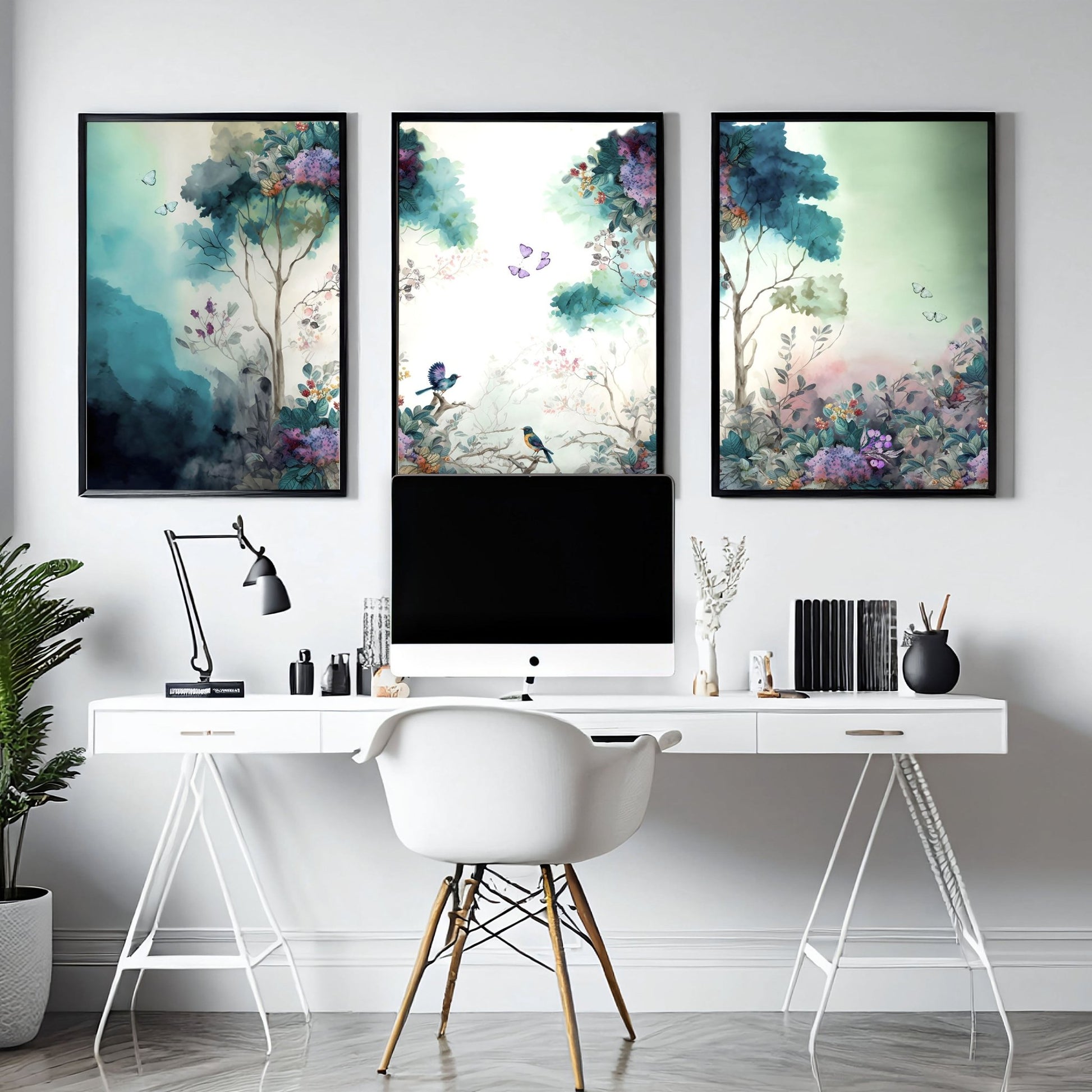 Art For Home Office | Set of 3 wall art prints