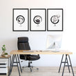 Art For Office | Set of 3 wall art prints