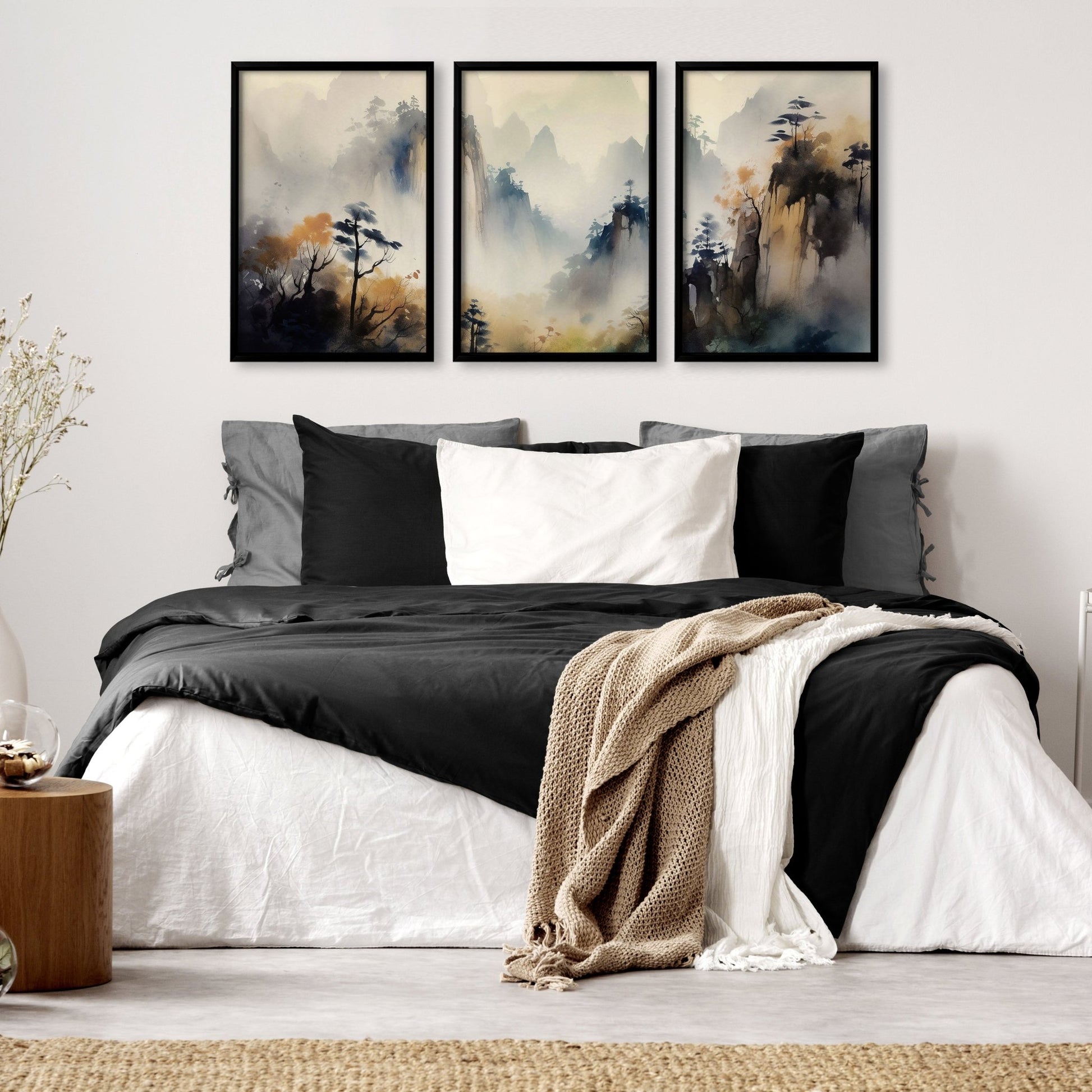 Art For Walls | Set of 3 Asian Inspired Wall art Prints