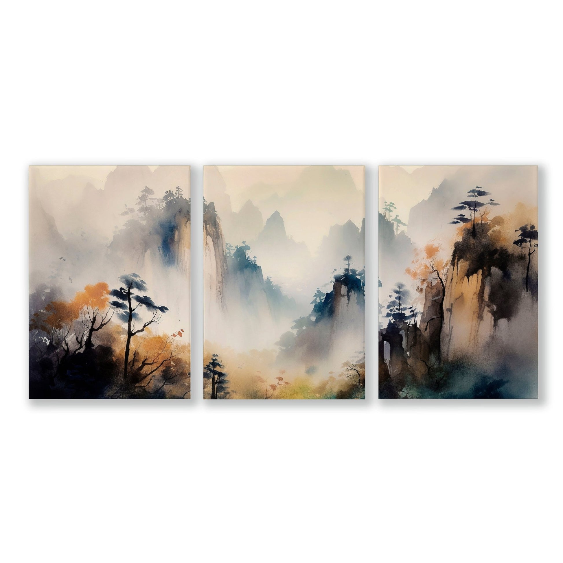 Art For Walls | Set of 3 Asian Inspired Wall art Prints