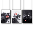 Art Modern Prints | Set of 3 Asian Inspired Wall art Prints
