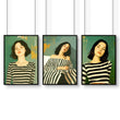Art Print For Living Room | Set of 3 Boho Women Wall art Prints
