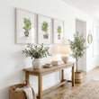 Art wall art Green Lemon Tree Watercolour | French Country Mediterranean Wall Art displayed on a wall in a styled room — view 4