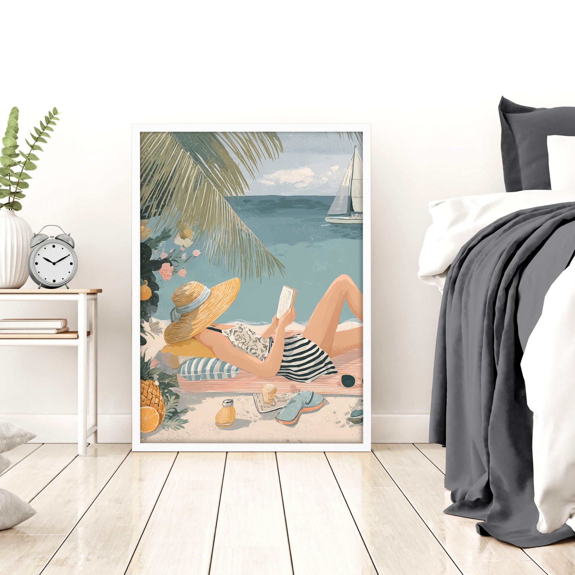 Art Print With Frame | Set of 3 Italian Lifestyle Wall art Prints