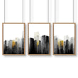 Art Prints Large | Set of 3 Urban Skyscrapers Wall art Prints
