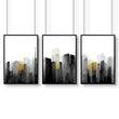 Art Prints Large | Set of 3 Urban Skyscrapers Wall art Prints
