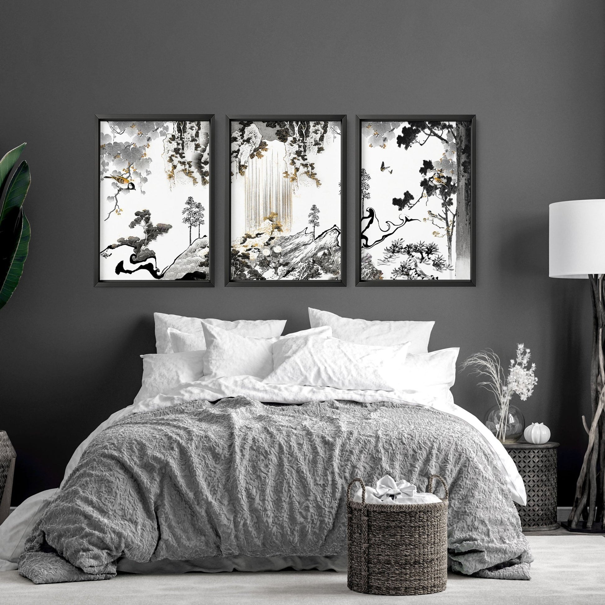 Art Wall For Bedroom | Set of 3 wall art prints