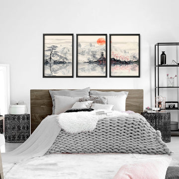 Art Walls Bedroom | Set of 3 wall art prints