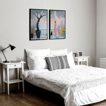 Art With Frames | Set of 2 Italian Lifestyle Wall art Prints