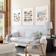 Artwork for a Living Room Mediterranean Coastal Watercolour 