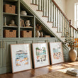 Artwork for Hallway Mediterranean Coastal Dining Scene wall art | 