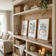 Artwork for Hallway Mediterranean Coastal Dining Scene wall art | 