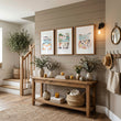 Artwork for Hallway Mediterranean Coastal Dining Scene wall art | 
