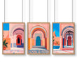 Artwork For Home Office | Set of 3 Moroccan Inspired Wall art Prints