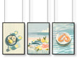 Artwork For Kitchen Wall | Set of 3 Italian Lifestyle Wall art Prints