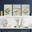 Artwork For Kitchen Wall | Set of 3 Italian Lifestyle Wall art Prints