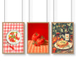 Artwork For The Kitchen Wall | Set of 3 Italian Lifestyle Wall art Prints