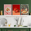 Artwork For The Kitchen Wall | Set of 3 Italian Lifestyle Wall art Prints
