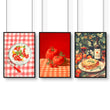 Artwork For The Kitchen Wall | Set of 3 Italian Lifestyle Wall art Prints