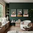Artwork for the Living Room Bohemian Books & Reading Nook wall art displayed on a wall in a styled room — view 2