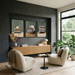 Artwork for the Living Room Bohemian Books & Reading Nook wall art displayed on a wall in a styled room — view 3