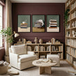 Artwork for the Living Room Bohemian Books & Reading Nook wall art displayed on a wall in a styled room — view 5