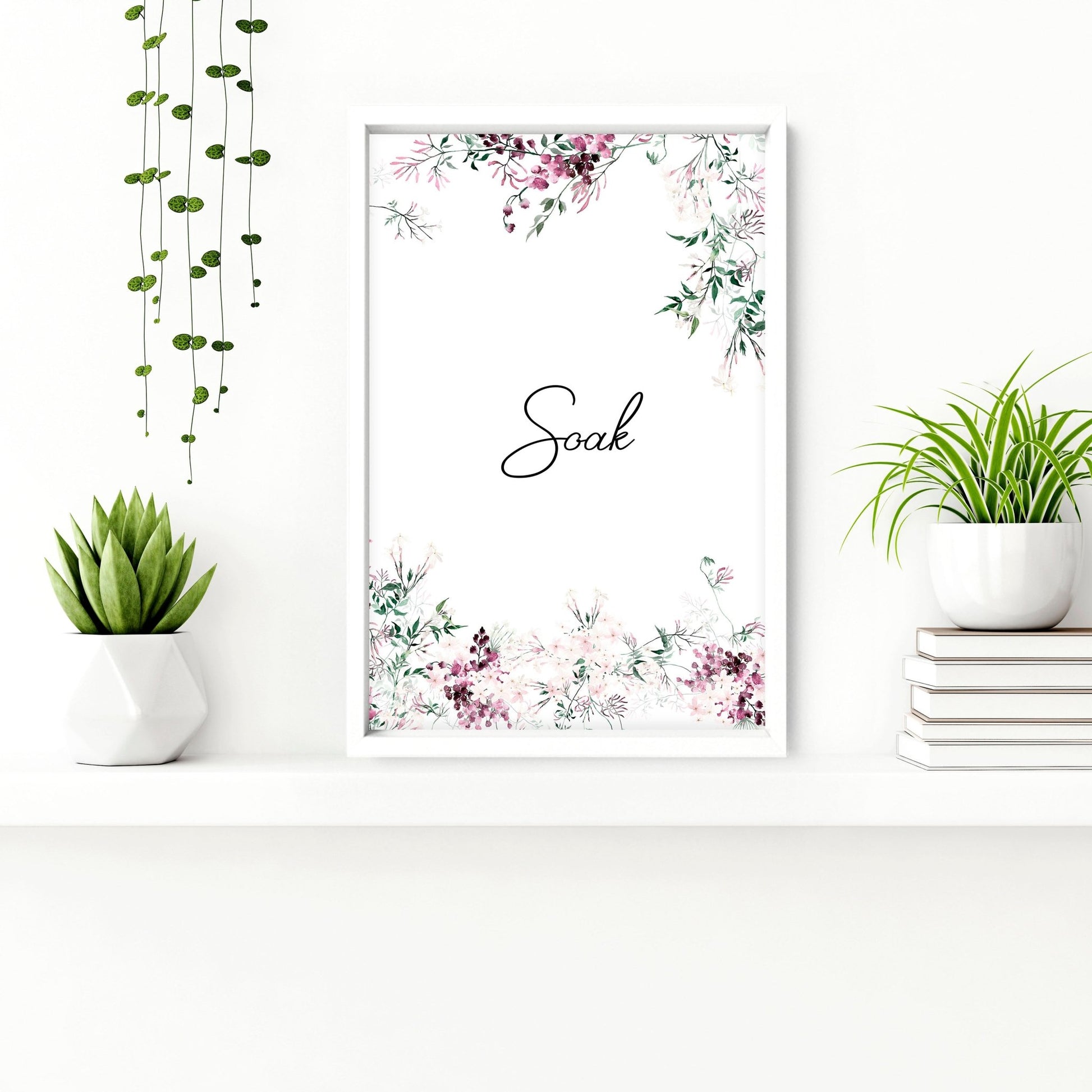 Artwork In Bathroom | Set of 3 wall art prints