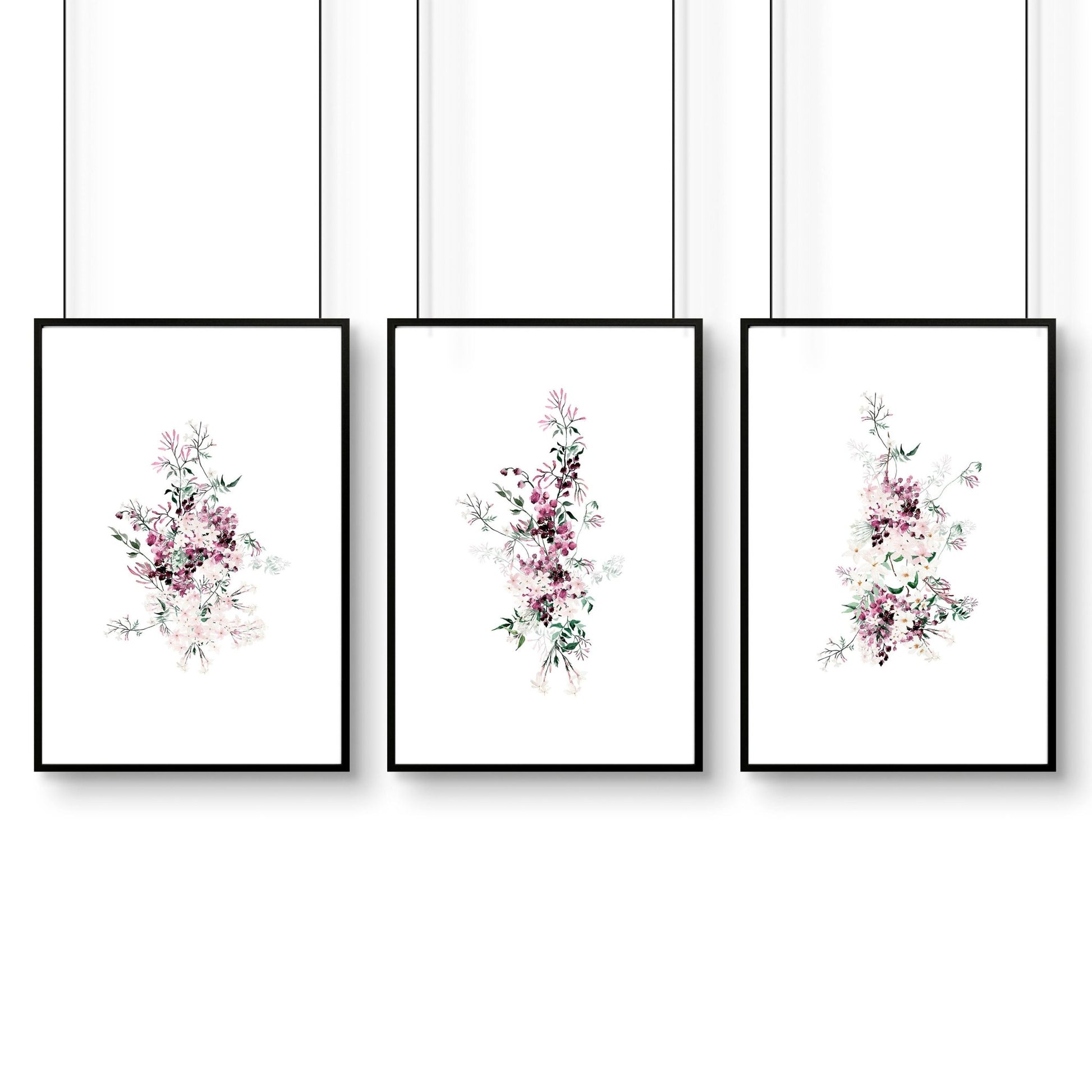 Artwork In Bedroom | Set of 3 wall art prints