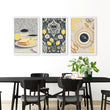 Artwork In Kitchen | Set of 3 Italian Lifestyle Wall art Prints
