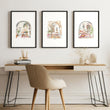 Artwork With Frame | Set of 3 Moroccan Inspired Wall art Prints