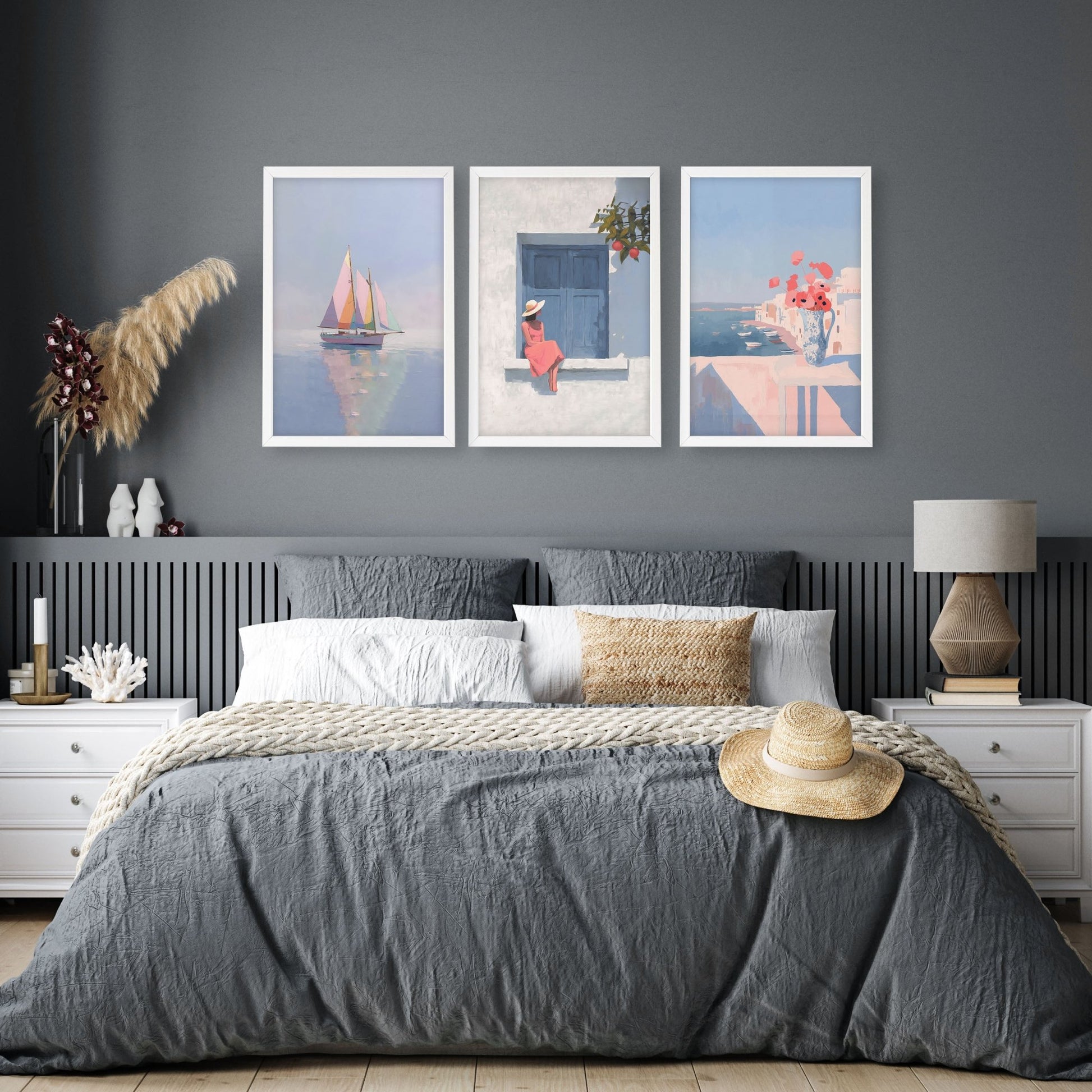 Artwork With Frames | Set of 3 Italian Lifestyle Wall art Prints