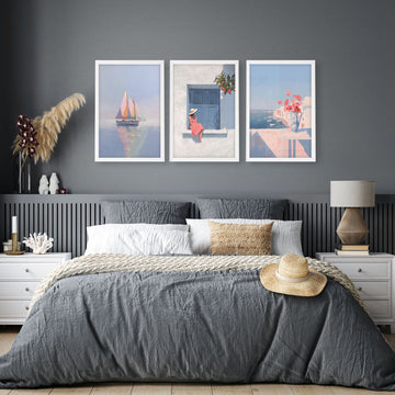 Artwork With Frames | Set of 3 Italian Lifestyle Wall art Prints