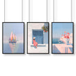 Artwork With Frames | Set of 3 Italian Lifestyle Wall art Prints
