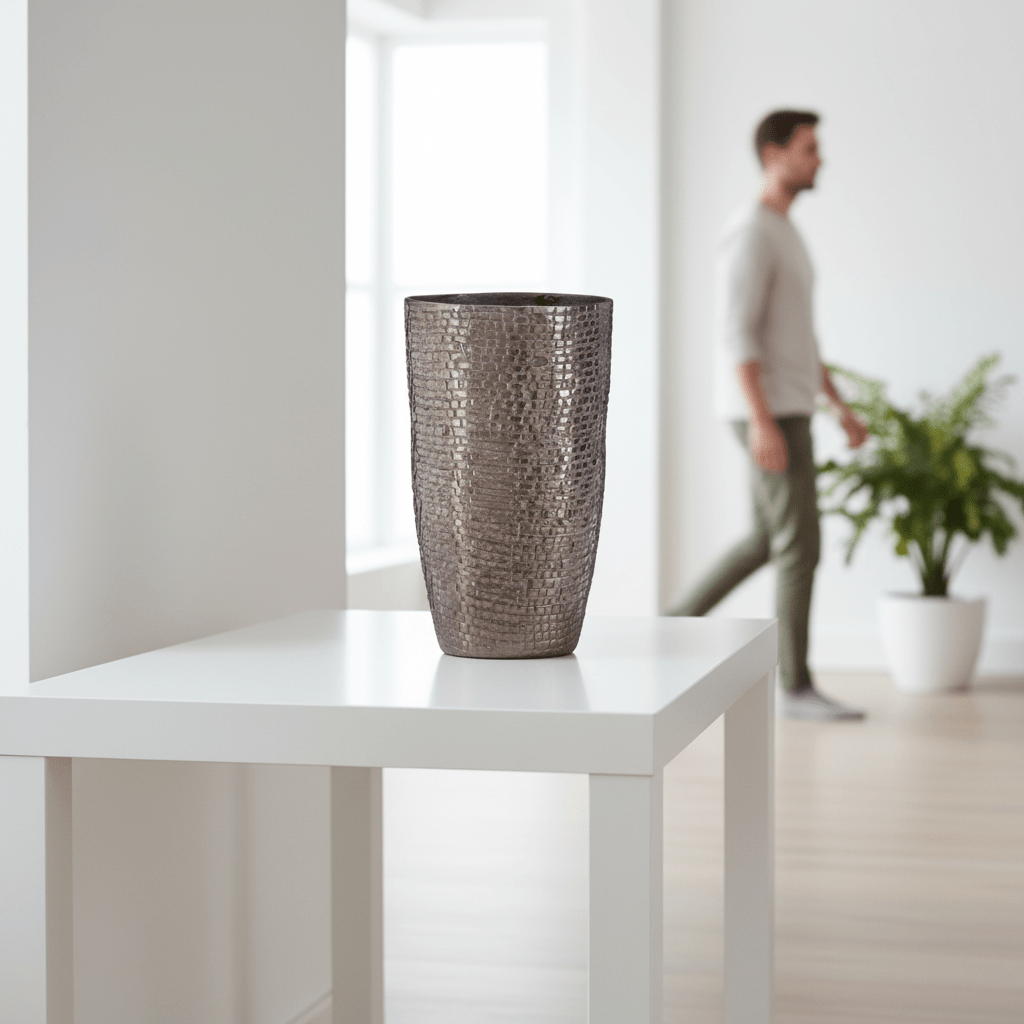 Arya Pewter Large Vase
