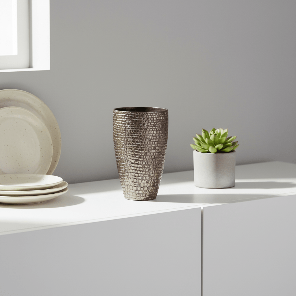 Arya Pewter Small Pewter Vase