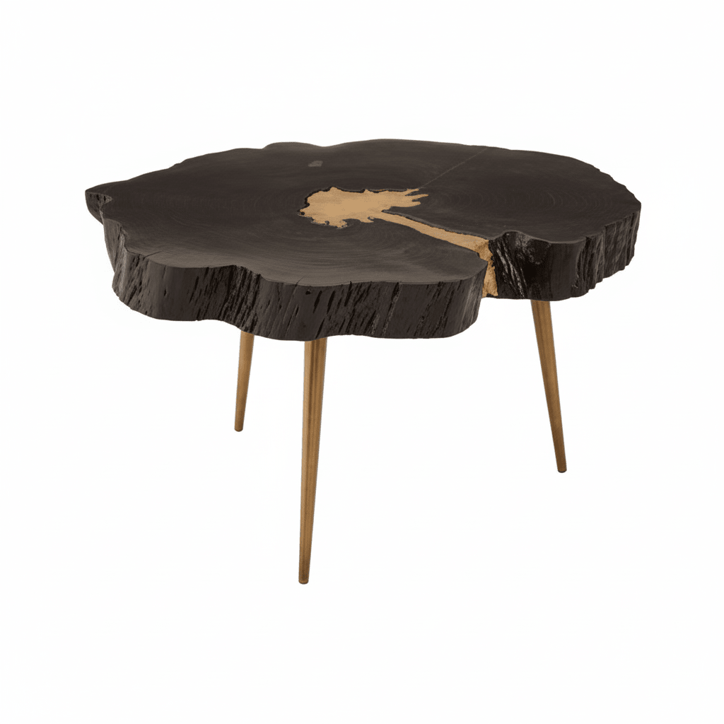 Asamra Black And Gold Coffee Table