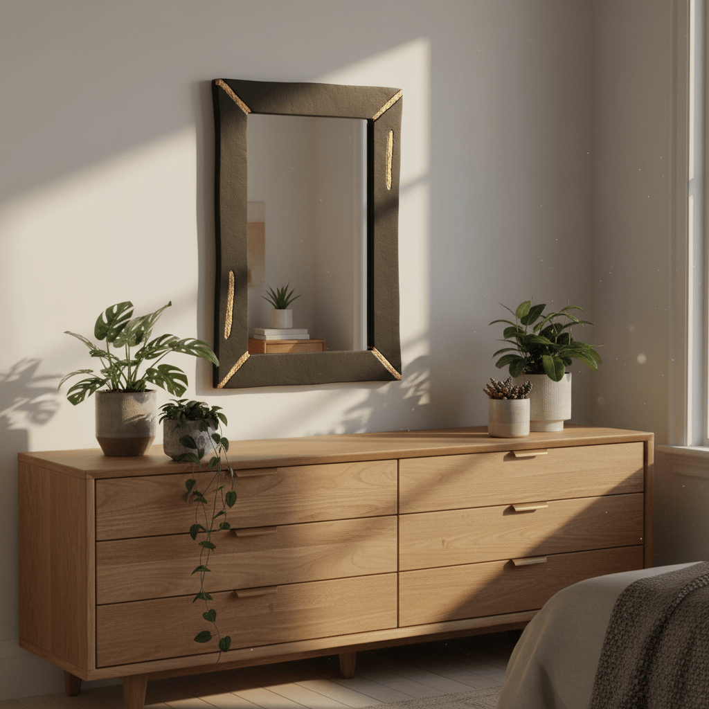 Asamra Black Wall Mirror
