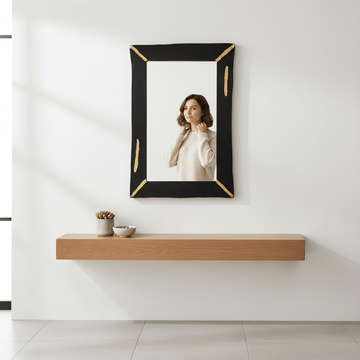 Asamra Black Wall Mirror